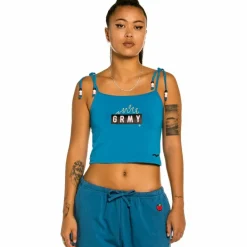 Grimey Top De Chica "Trespass" - Blue | Summer 22 Discount