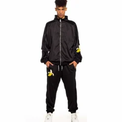 Grimey Track Jacket Jungle Punch - Black | Spring 22 Flash Sale