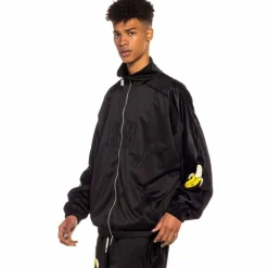 Grimey Track Jacket Jungle Punch - Black | Spring 22 Flash Sale