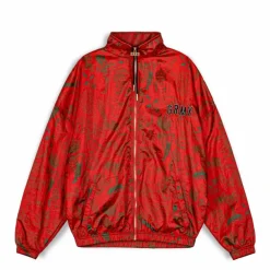 Grimey Track Jacket The Toughest Satin Red | Spring 23 Cheap