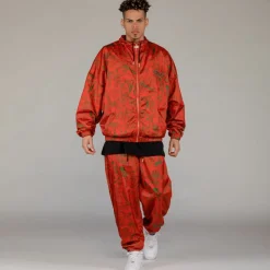 Grimey Track Jacket The Toughest Satin Red | Spring 23 Cheap