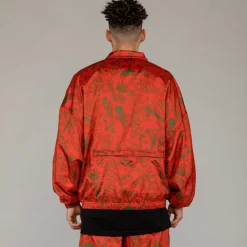Grimey Track Jacket The Toughest Satin Red | Spring 23 Cheap