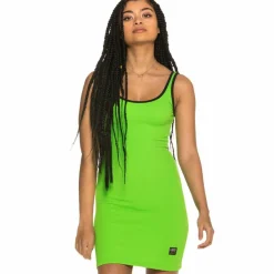 Grimey Vestido Chica Ultimate Summer Dress Ss19 Lime Outlet