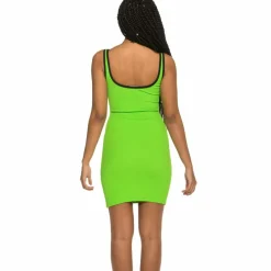 Grimey Vestido Chica Ultimate Summer Dress Ss19 Lime Outlet